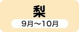 梨 9月～10月